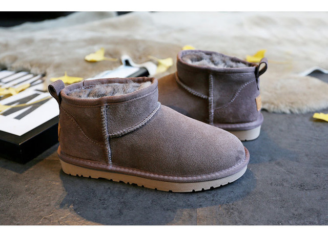Wysokiej jakości damskie buty śnieżne z prawdziwym kożuchem Australia na zimę, futerko, ciepłe - Wianko - 15