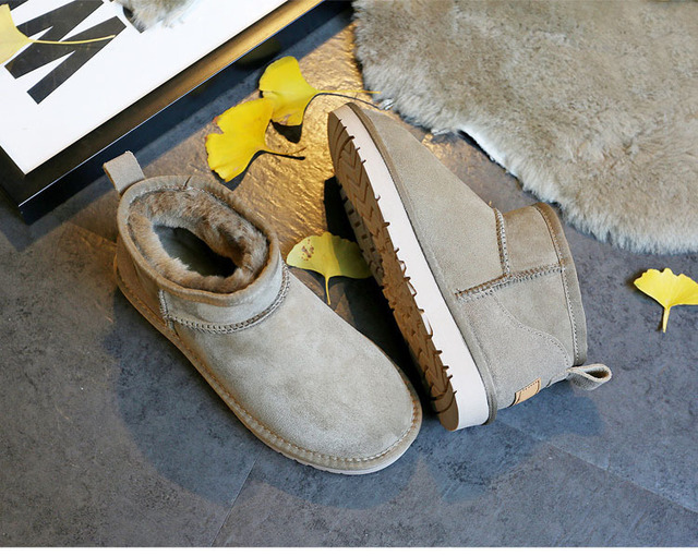 Wysokiej jakości damskie buty śnieżne z prawdziwym kożuchem Australia na zimę, futerko, ciepłe - Wianko - 5
