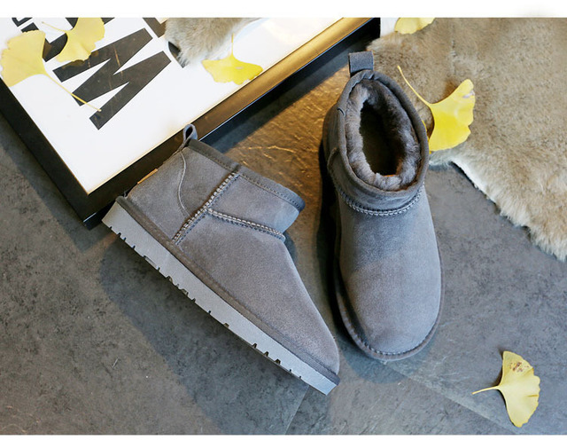 Wysokiej jakości damskie buty śnieżne z prawdziwym kożuchem Australia na zimę, futerko, ciepłe - Wianko - 19