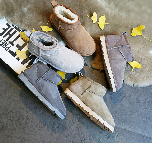 Wysokiej jakości damskie buty śnieżne z prawdziwym kożuchem Australia na zimę, futerko, ciepłe - Wianko - 3
