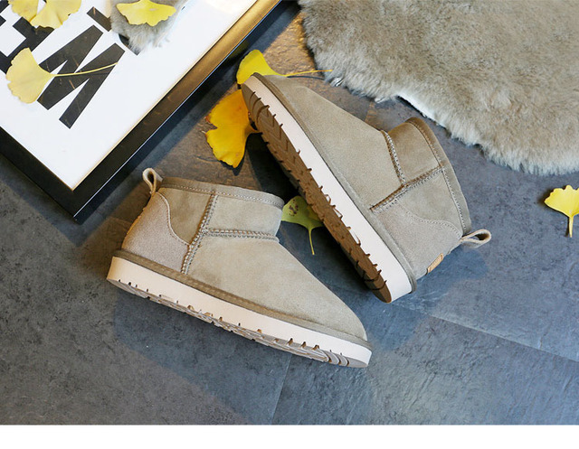 Wysokiej jakości damskie buty śnieżne z prawdziwym kożuchem Australia na zimę, futerko, ciepłe - Wianko - 4