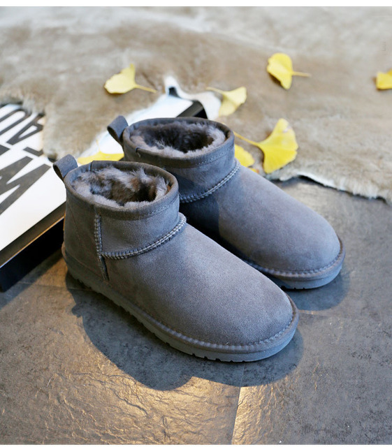 Wysokiej jakości damskie buty śnieżne z prawdziwym kożuchem Australia na zimę, futerko, ciepłe - Wianko - 21