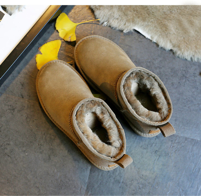 Wysokiej jakości damskie buty śnieżne z prawdziwym kożuchem Australia na zimę, futerko, ciepłe - Wianko - 8