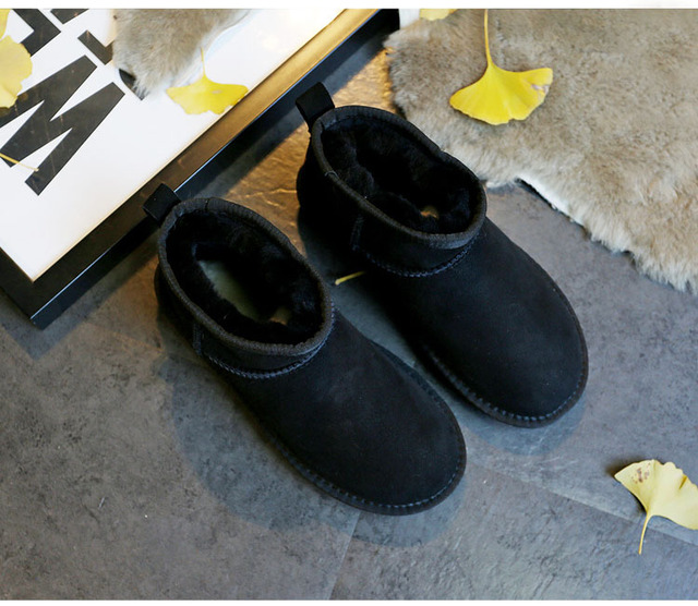 Wysokiej jakości damskie buty śnieżne z prawdziwym kożuchem Australia na zimę, futerko, ciepłe - Wianko - 25