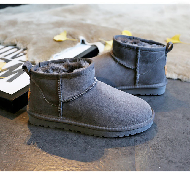 Wysokiej jakości damskie buty śnieżne z prawdziwym kożuchem Australia na zimę, futerko, ciepłe - Wianko - 22