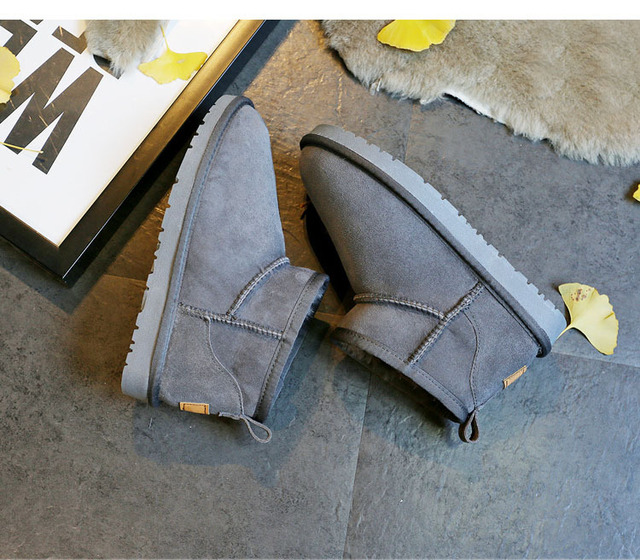 Wysokiej jakości damskie buty śnieżne z prawdziwym kożuchem Australia na zimę, futerko, ciepłe - Wianko - 23