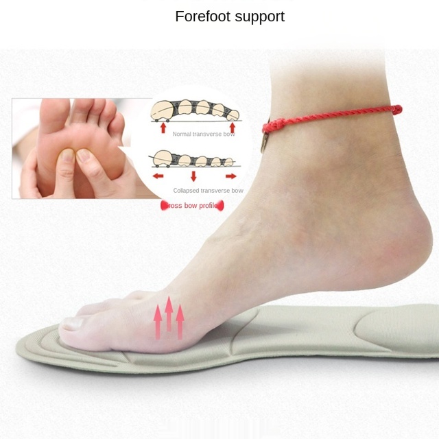Wkładki antypoślizgowe z pianki Memory do butów na wysokim obcasie z poduszkami na pięty i wsparciem łuku stopy - Wianko - 6