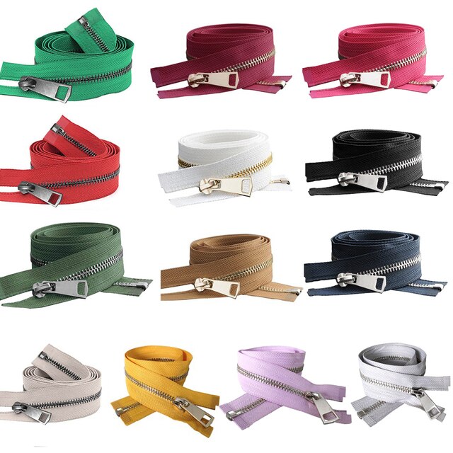 Zamki automatyczne do odzieży buty, wysokiej jakości, różne długości (20/30/40/50/60/70/80 cm), 5 kolorów - Wianko - 2