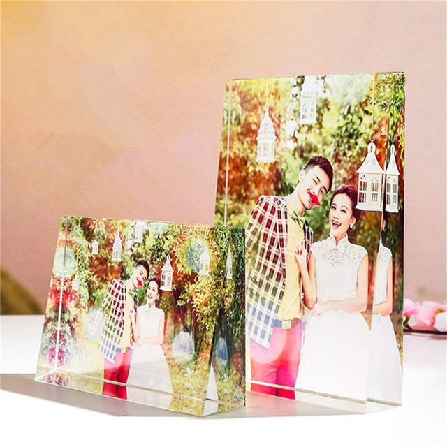 Kryształowa rama z kolorowym, drukowanym szklanym obrazem - idealna dekoracja domu, prezent dla przyjaciela, rodziny, na ślub, rocznicę - Wianko - 1