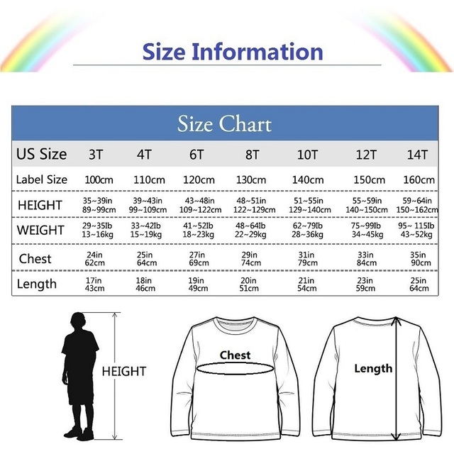 Długorękawowy t-shirt z motywem liścia klonu Lolocee dla chłopców i dziewczynek, rozmiar US 3-14T - Wianko - 2