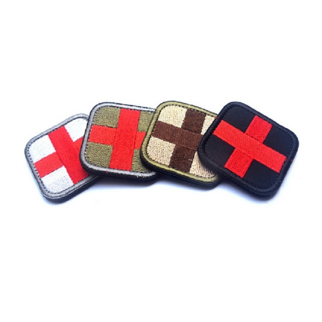 Łatka ratownicza medyczna z czerwonym krzyżem 3D - taktyczna, odznaka rozdziału - Wianko - 5