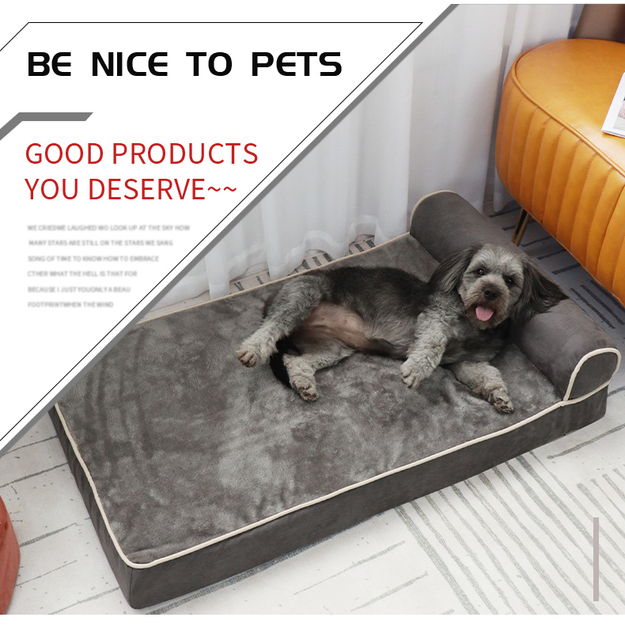 Super duże łóżko dla domowych zwierząt z funkcją spania - miękka kanapa zimowy ciepły i wygodny poduszkowy produkt dla psa i kota w kategorii Domki, budy i kojce - Wianko - 2