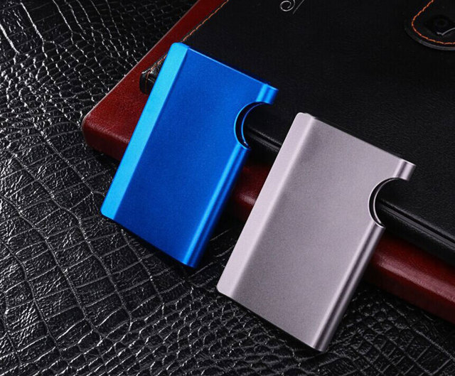 Etui na karty kredytowe RFID, metalowe, twardy portfel mężczyźni - minimalistyczny i magnetyczny, stal aluminiowa Slim Bank posiadacz karty - Wianko - 17