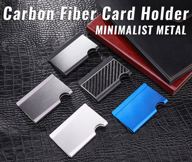 Etui na karty kredytowe RFID, metalowe, twardy portfel mężczyźni - minimalistyczny i magnetyczny, stal aluminiowa Slim Bank posiadacz karty - Wianko - 10