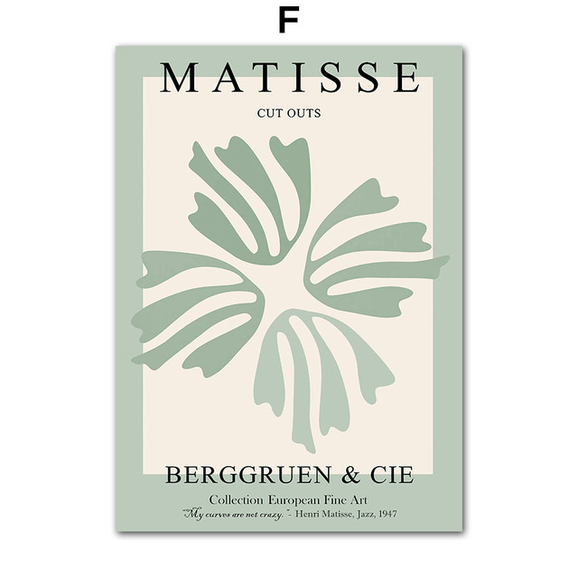 Obraz ścienny Matisse - kwiaty liść koralowa dziewczyna Nordic - plakaty i druki abstrakcyjne na płótnie do dekoracji wnętrz - Wianko - 8