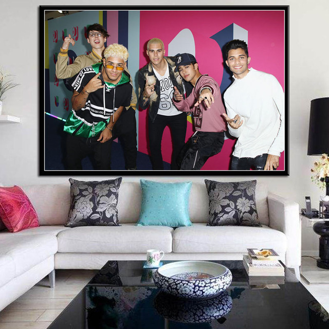 Obraz plakat ścienny CNCO - muzyka grupa piosenkarka na płótnie z motywem gwiezdnym dla dekoracji domu - Wianko - 12