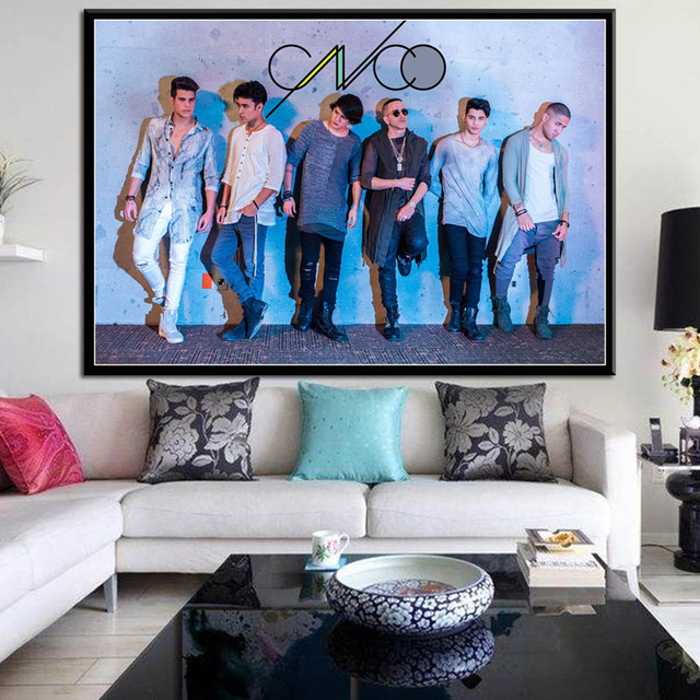 Obraz plakat ścienny CNCO - muzyka grupa piosenkarka na płótnie z motywem gwiezdnym dla dekoracji domu - Wianko - 5