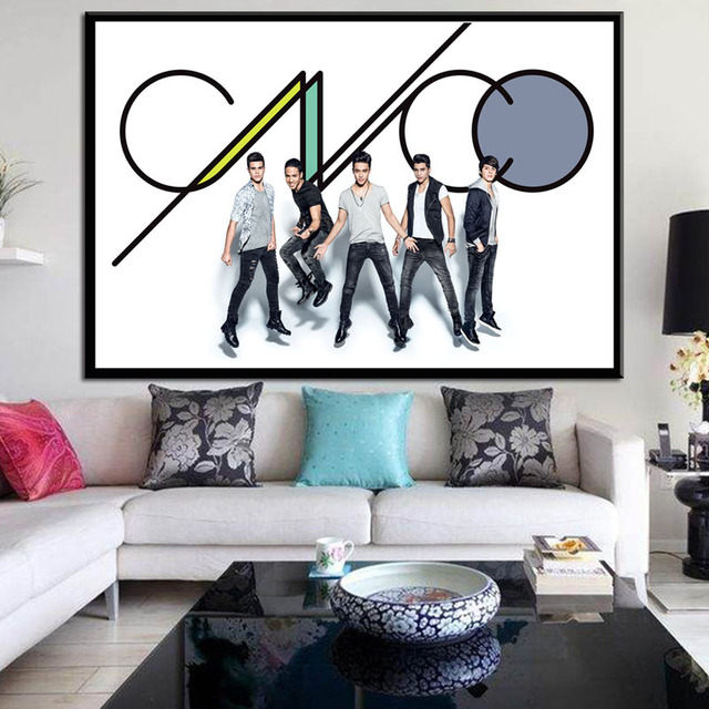 Obraz plakat ścienny CNCO - muzyka grupa piosenkarka na płótnie z motywem gwiezdnym dla dekoracji domu - Wianko - 11