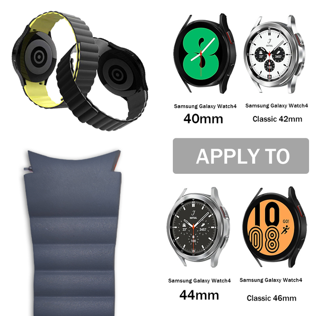 Silikonowy pasek magnetyczny do zegarka Samsung Galaxy 46mm/42mm/44mm/40mm - Wianko - 1
