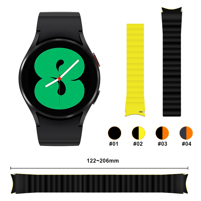 Silikonowy pasek magnetyczny do zegarka Samsung Galaxy 46mm/42mm/44mm/40mm - Wianko - 3