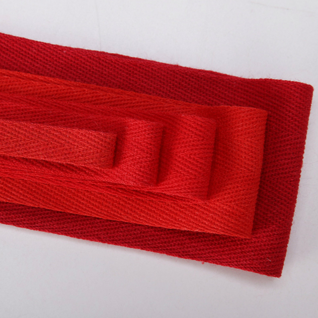 5 stoczni czerwony Twill Chevron bawełniany wstążka taśma nośna do pakowania dodatków odzieżowych Handmade DIY - Wianko - 2