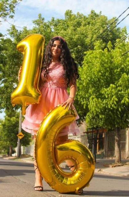 40 cali różowe złoto Sliver numer balon foliowy - dekoracje na przyjęcie urodzinowe - Wianko - 9