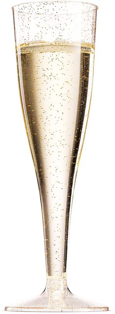 60 szt. złote plastikowe kieliszki do szampana, 5.5 oz, przezroczyste, do jednorazowego użytku, idealne na wesele i koktajle - Wianko - 3