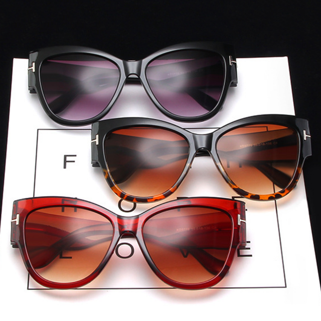 Okulary przeciwsłoneczne dla kobiet z gradientowymi punktami i dużymi oprawkami Oculos De Sol UV400 - Wianko - 1