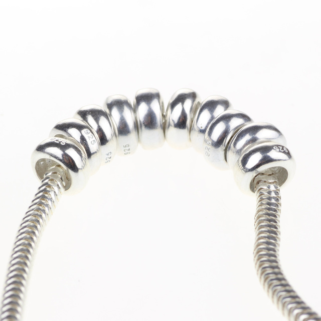 Przekładka Emith Fla 925 ze srebra wysokiej próby, koraliki Charm, pasująca do bransoletki i naszyjnika o rozmiarze 3.0mm, do tworzenia biżuterii DIY dla kobiet - Wianko - 11
