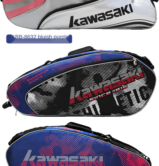 Oryginalna torba tenisowa Kawasaki - sportowy dodatek dla mężczyzn i kobiet - Wianko - 25