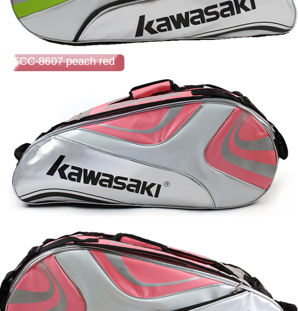 Oryginalna torba tenisowa Kawasaki - sportowy dodatek dla mężczyzn i kobiet - Wianko - 24