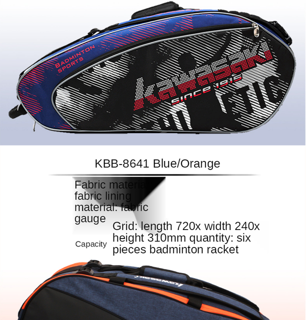 Oryginalna torba tenisowa Kawasaki - sportowy dodatek dla mężczyzn i kobiet - Wianko - 7