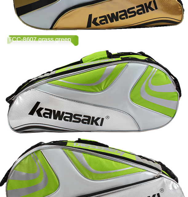 Oryginalna torba tenisowa Kawasaki - sportowy dodatek dla mężczyzn i kobiet - Wianko - 23