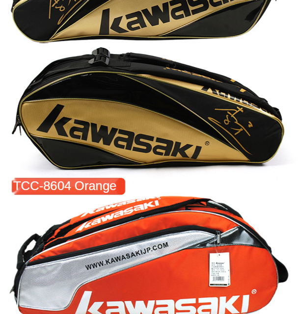 Oryginalna torba tenisowa Kawasaki - sportowy dodatek dla mężczyzn i kobiet - Wianko - 18
