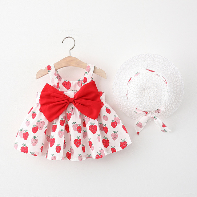 Zestaw ubrań dla niemowląt - sukienka w paski i spodenki - dziewczynka - noworodek - Wianko - 25