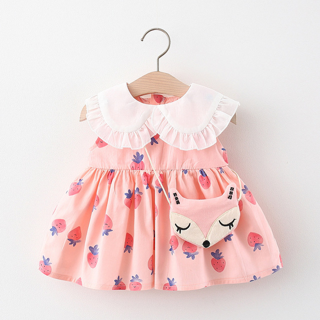 Zestaw ubrań dla niemowląt - sukienka w paski i spodenki - dziewczynka - noworodek - Wianko - 28