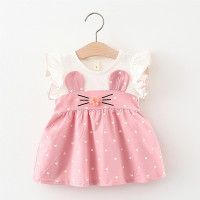 Zestaw ubrań dla niemowląt - sukienka w paski i spodenki - dziewczynka - noworodek - Wianko - 14