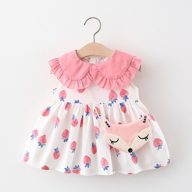 Zestaw ubrań dla niemowląt - sukienka w paski i spodenki - dziewczynka - noworodek - Wianko - 29