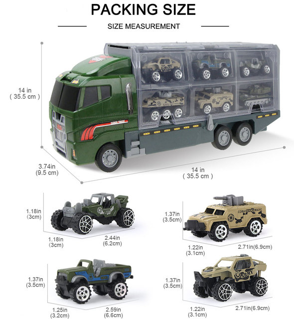 Zestaw 4 pojazdów wojskowych Diecast: samochód, zbiornik, helikopter - dla chłopców - Wianko - 17
