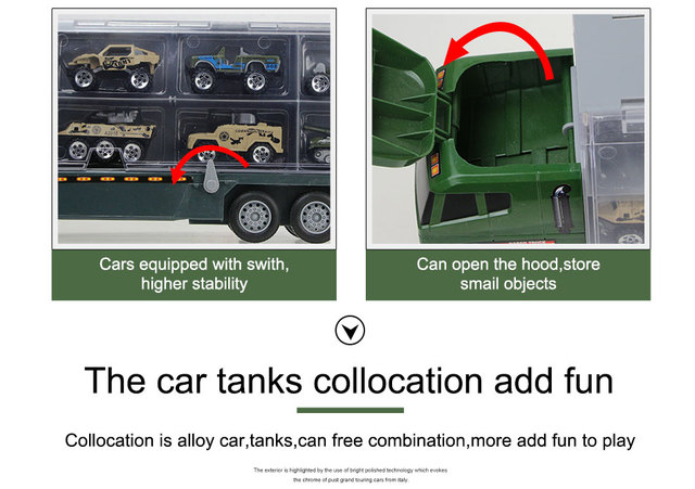 Zestaw 4 pojazdów wojskowych Diecast: samochód, zbiornik, helikopter - dla chłopców - Wianko - 5