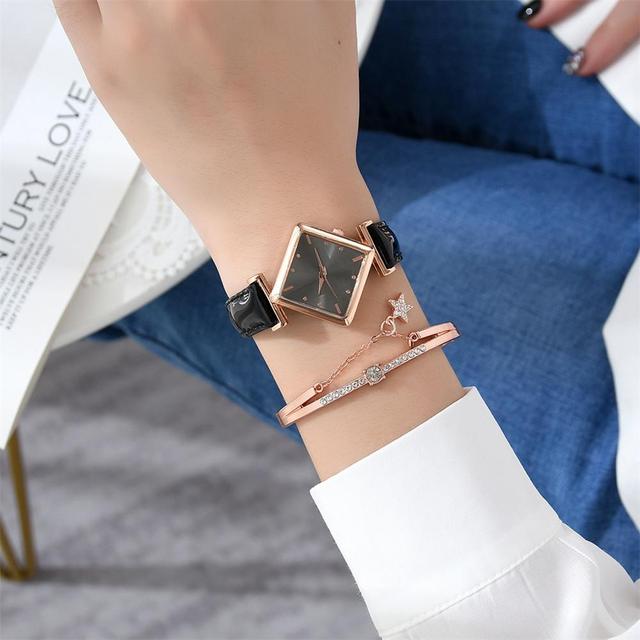 Kwarcowy zegarek damski moda 2021 - Relogio Feminino drop shipping, prosta konstrukcja - Wianko - 1