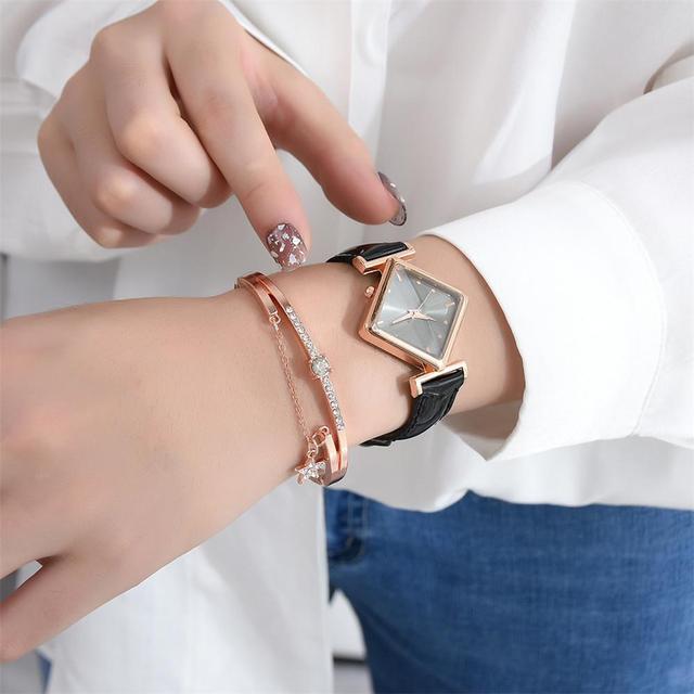 Kwarcowy zegarek damski moda 2021 - Relogio Feminino drop shipping, prosta konstrukcja - Wianko - 3