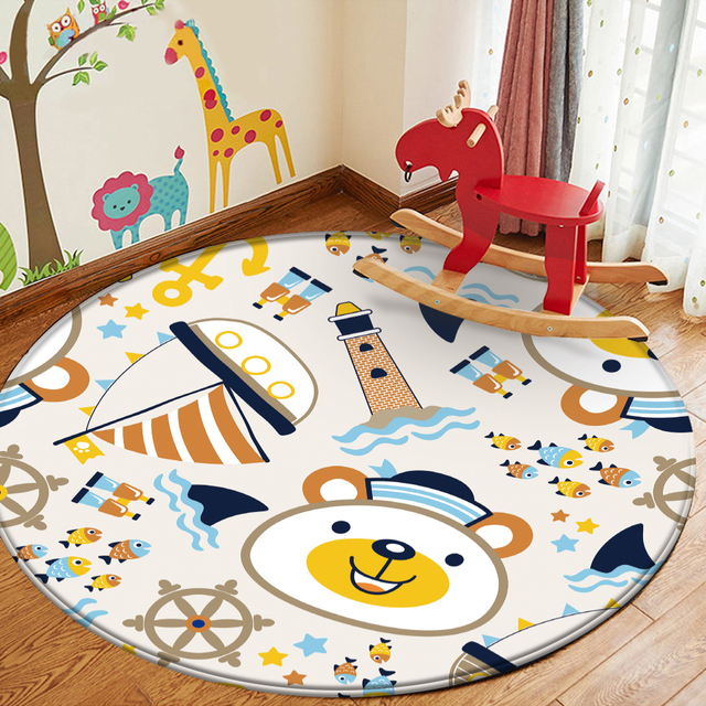 Miś dywan flanelowy z wzorem dyni dla dzieci do pokoju zabaw - Wianko - 7