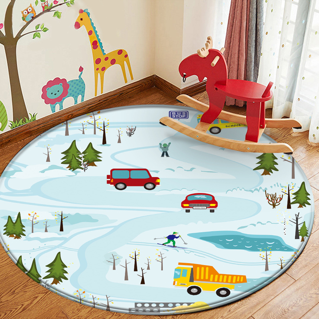 Miś dywan flanelowy z wzorem dyni dla dzieci do pokoju zabaw - Wianko - 12