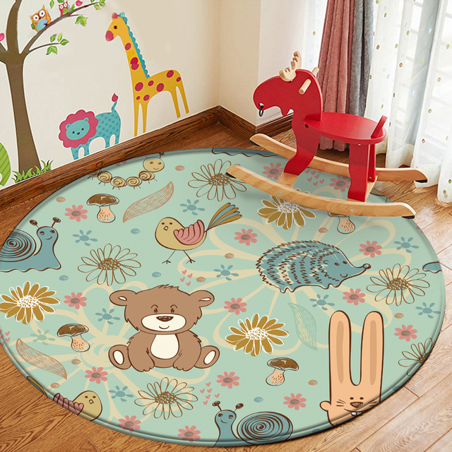 Miś dywan flanelowy z wzorem dyni dla dzieci do pokoju zabaw - Wianko - 15