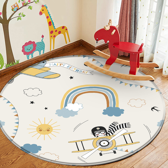 Miś dywan flanelowy z wzorem dyni dla dzieci do pokoju zabaw - Wianko - 10