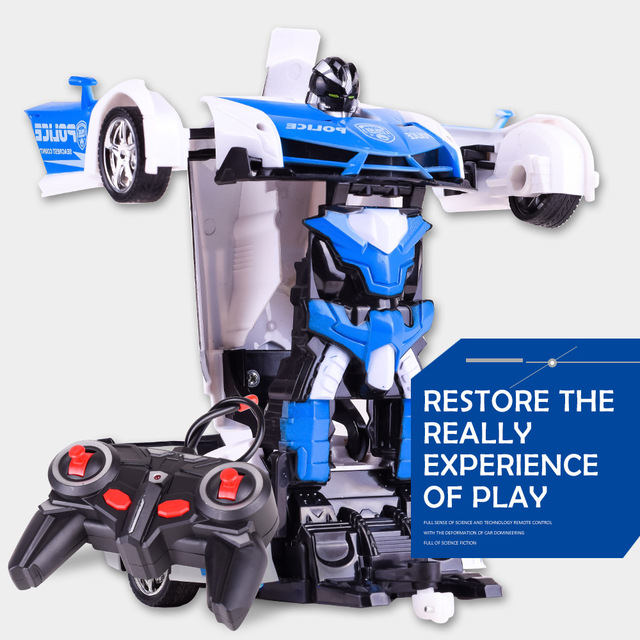 Samochód RC Drift 1:18 - automatyczna transformacja, jednoprzyciskowy model z funkcją roboty, zabawka elektryczna dla dzieci - Wianko - 16