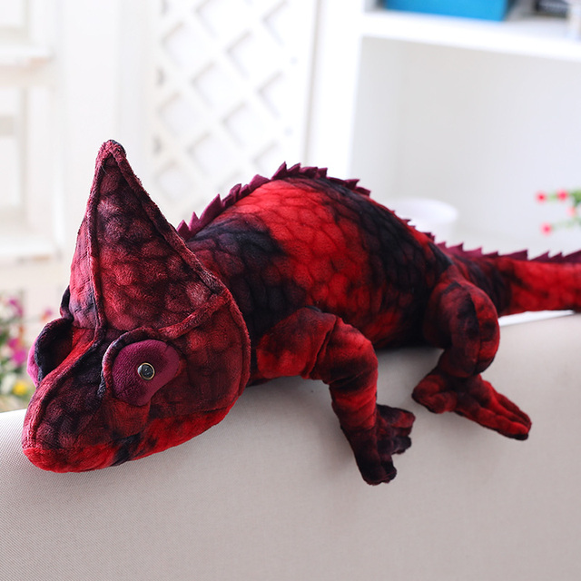 70/100CM Gigantyczna pluszowa zabawka Chameleon Dragon Symulacja Kameleona Poduszka dla dzieci - Prezent urodzinowy - Wianko - 6