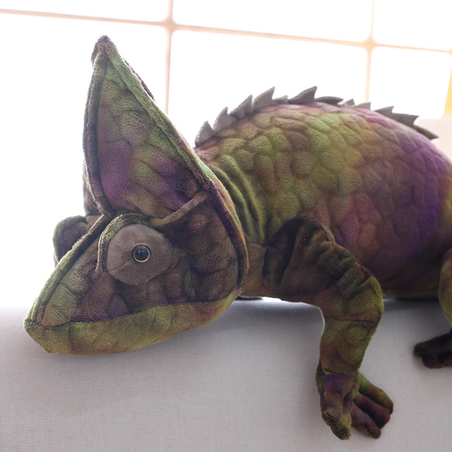 70/100CM Gigantyczna pluszowa zabawka Chameleon Dragon Symulacja Kameleona Poduszka dla dzieci - Prezent urodzinowy - Wianko - 8
