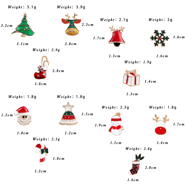 Śmieszne emaliowane broszki z motywem Świętego Mikołaja, renifera i bałwana - kreatywne dekoracje na choinkę, idealne prezenty na Nowy Rok - dla dzieci i dorosłych - Wianko - 20